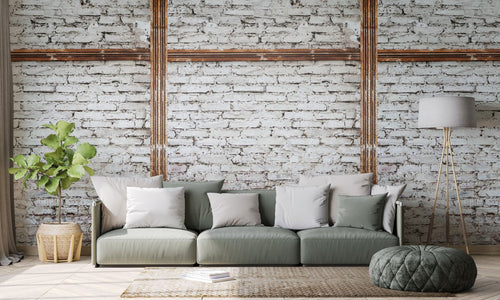 One Wall one Role fotobehang steen wit, grijs en bruin - 159 x 280 cm - AS-383511 - vtwonen shop