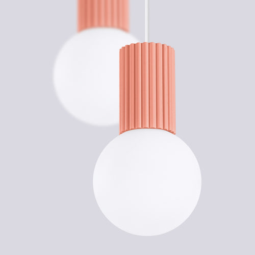 Sollux Lighting Hanglamp HALO 2P perzik - 15x15x120cm