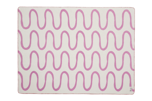 noo.ma SWIRL Katoenen deken - Lilac Fluff