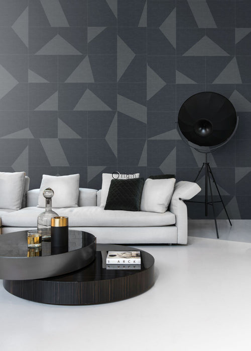 Origin Wallcoverings fotobehang grafisch motief donkergrijs - 200 x 300 cm - 357232 - vtwonen shop