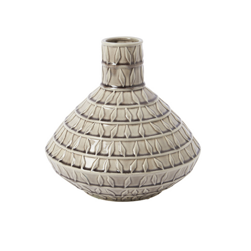 Sia Deco Decoratieve Vaas - Crème Keramiek - H30 - vtwonen shop