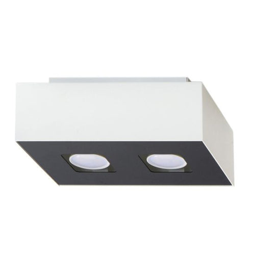 Sollux Lighting Plafondlamp MONO 2 wit - 24x14x11cm