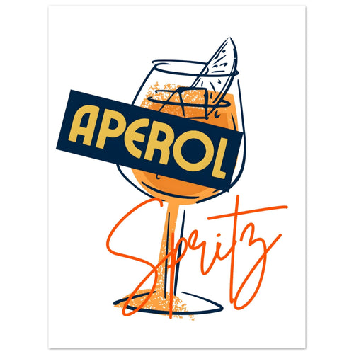 Artfulprints  Aperol Spritz - Sketch   poster 30x40 cm - vtwonen shop