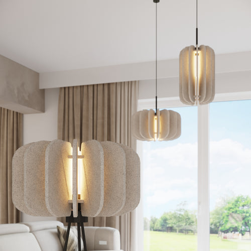 Sollux Lighting Staande lamp MULA 45 beige - 45x45x134cm