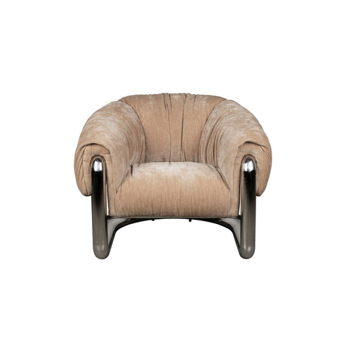 Dutchbone Marly Fauteuil Bruin/Chroom