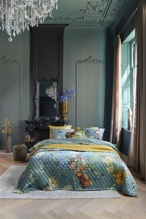 Bedsprei Beddinghouse x Van Gogh Museum Partout Des Fleurs - 260x260 cm - Groen - vtwonen shop