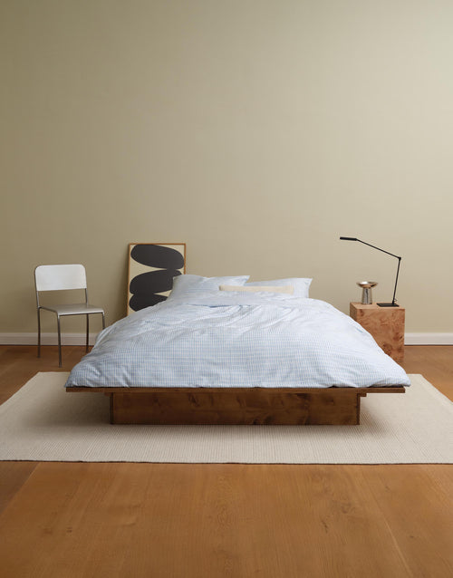 Marc O'Polo Loke dekbedovertrek - Tweepersoons – 200x200/220 cm - Calm blue