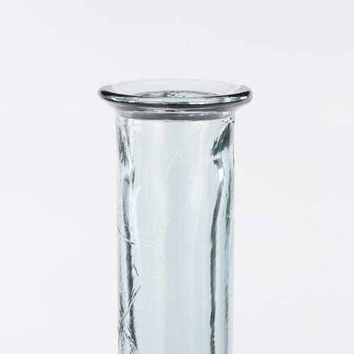 Mica Decorations Kyara Fles Vaas - H100 x Ø20 cm - Gerecycled Glas - Transparant