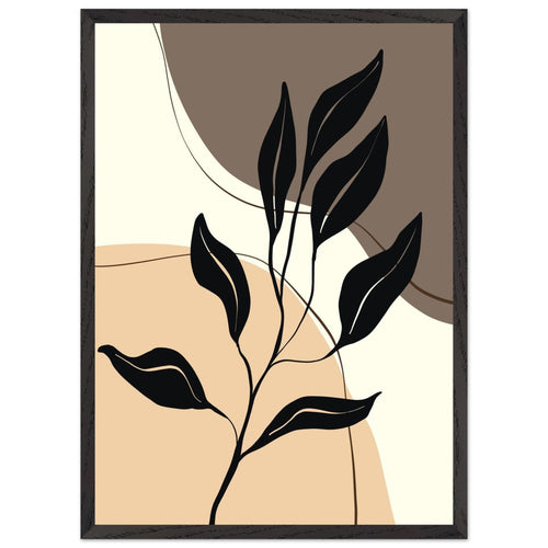 Artfulprints Poster met Lijst Boho – Graphic nature   - 50x70 cm - Meerkleurig