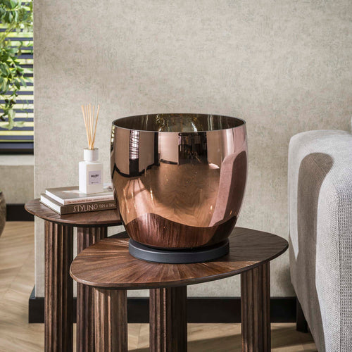 Giga Meubel Vloerlamp Up XL - Koper Glas - 1-Lichts - 33x33x32cm