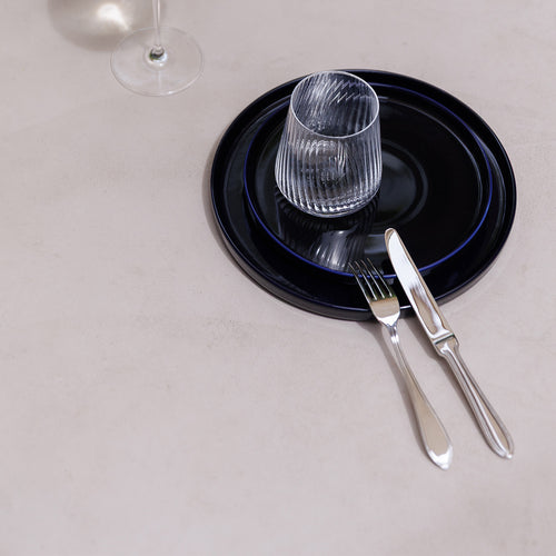 S|P Collection - Plat bord 26xH2,5cm midnight blue Aster - Set van 4