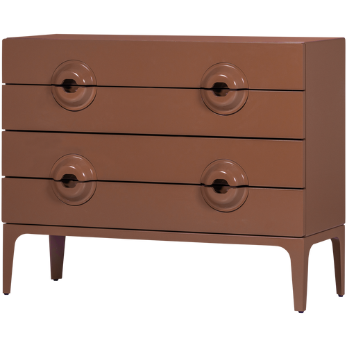 WOOOD ladekast/commode Merge - Hout - Oud Roze - 89x110x44