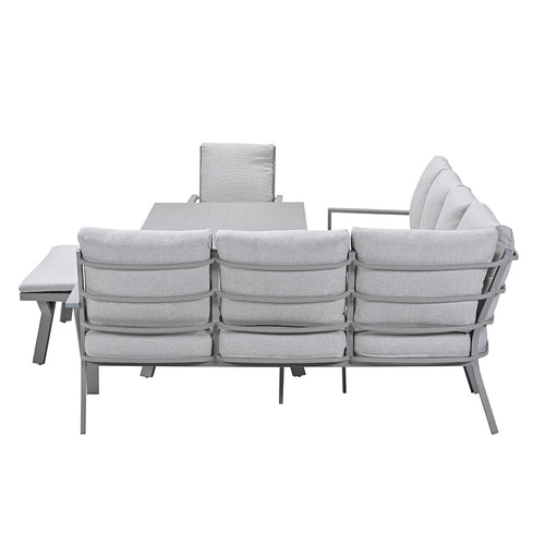 Garden Impressions lounge dining set Senja valley sand - 5-delig - rechts incl stoel - vtwonen shop