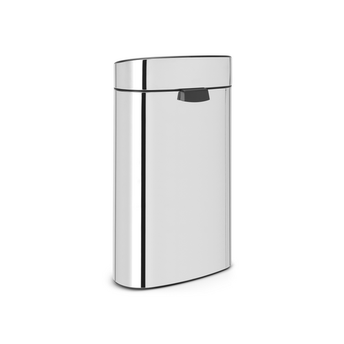 Brabantia Touch Bin New afvalemmer, 40 liter, kunststof binnenemmer - Brilliant Steel