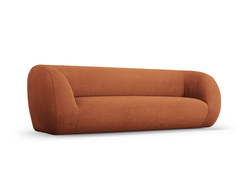 Cosmopolitan Design Bank Essen 3-zits, boucle, bruin - 95x230x86cm