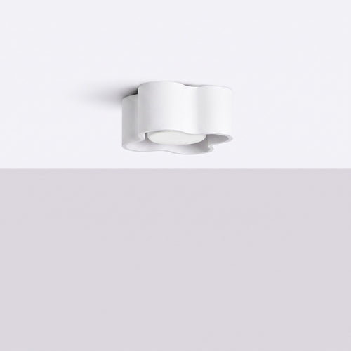 Sollux Lighting Plafondlamp OVIO 1 wit Gx53 - 12x12x6cm