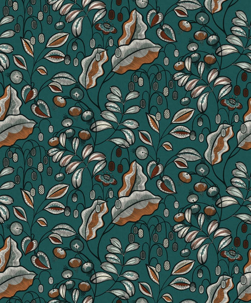 Masureel behang bladeren groen - 53 cm x 10.05 m - 631888 - vtwonen shop