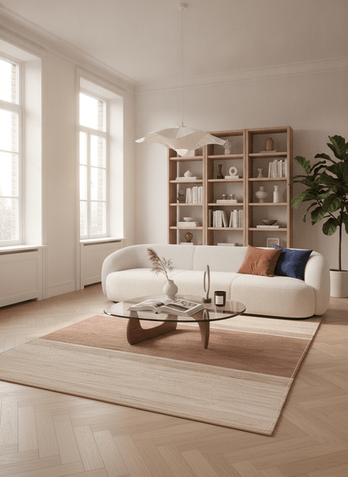 AFK Living vloerkleed Cigale - natuurlijke stijl - 85% jute en 15% katoen - 120x170 cm