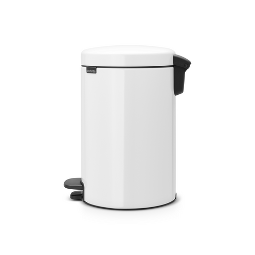 Brabantia NewIcon Pedaalemmer, 12 liter, kunststof binnenemmer - White