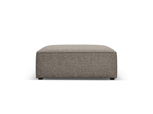 Cosmopolitan Design Poef Arendal chenille, grijs - 80x102x40cm