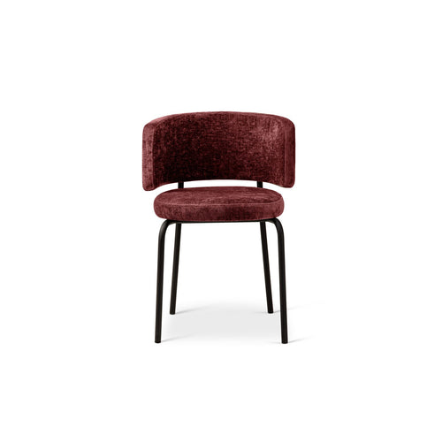 Set van 2 stoelen Dora chenille kersenboom - 57x58x75cm
