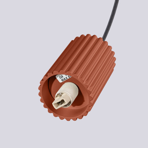 Sollux Lighting Hanglamp HALO 2P rode oker - 15x15x120cm