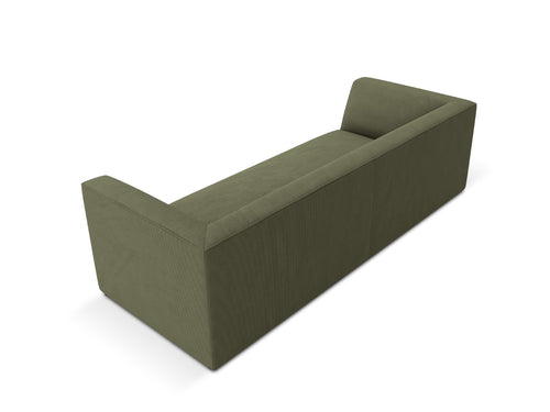 Micadoni Bank Ruby 3-zits, ribfluwelen, groente - 93x232x69cm