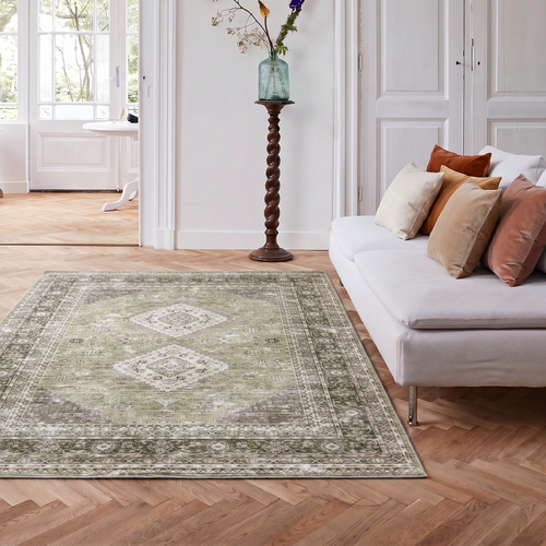 Interieur05 Vintage vloerkleed Nomad Groen