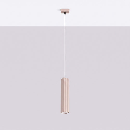 Sollux Lighting Hanglamp RAYO 1 taupe - 8x8x118cm