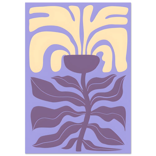 Artfulprints Poster met Lijst Matisse – Poetic bloom I   - 50x70 cm - Paars