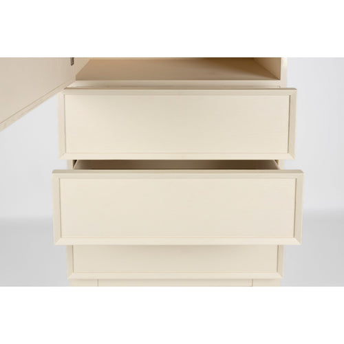 Zuiver June Opbergkast/ Kledingkast 1 Deur + 3 Lades Hout Beige - vtwonen shop