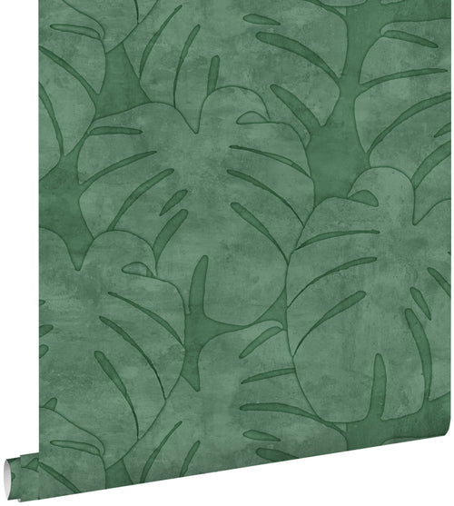 ESTAhome behang monstera bladeren donkergroen - 0,53 x 10,05 m - 139004 - vtwonen shop