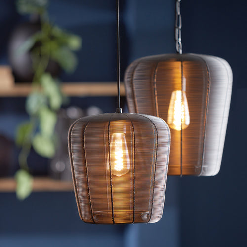 Light & Living hanglamp ADETA - Ø31x37cm - zwart