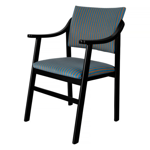 Stoel met armleuningen van beukenhout