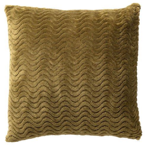 BART - sierkussen 45x45 cm - gerecycled - golfpatroon - Green Moss - groen