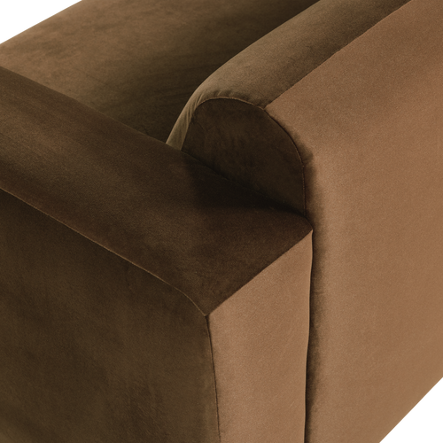 WOOOD 2-zits bank arm rechts Mojo Base - Velvet - Honinggeel - 74x185x97