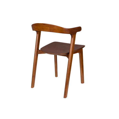 Zuiver Northwood Eetkamerstoelen Armleuning Hout Walnoot kleur - Set van 2