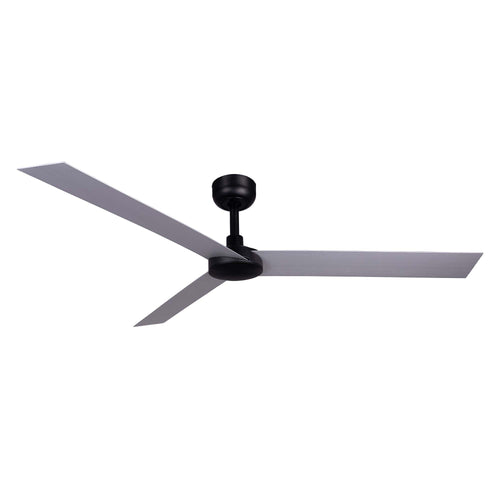 Faro CRUISER Extra grote zwarte DC-plafondventilator, 6 snelheden, aluminium blad