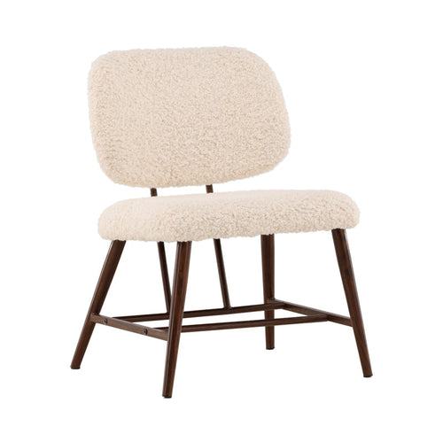 Rebellenclub fauteuil greve - beige/walnoot - vtwonen shop