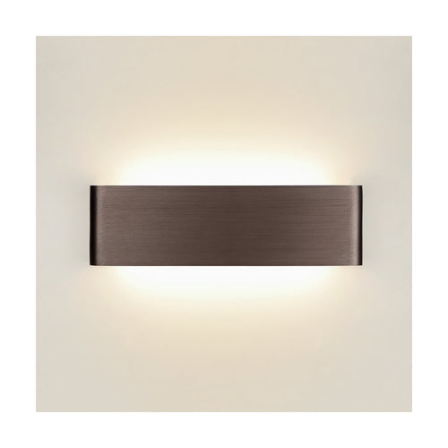 Atmooz wandlamp Mateo - geborsteld brons - 31 x 3,5 x H 9 cm - geïntegreerde led