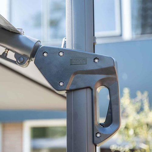 Hawaii parasol - 300x300 cm - carbon black - donker grijs - vtwonen shop