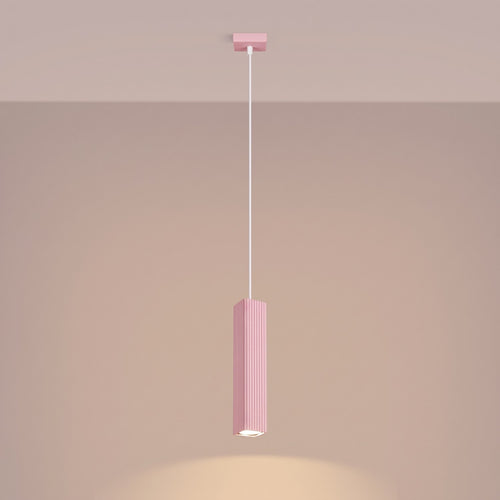 Sollux Lighting Hanglamp RAYO 1 roze - 8x8x118cm