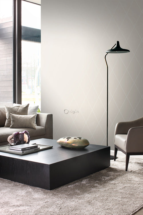 Origin Wallcoverings behang ruiten beige - 53 cm x 10,05 m - 345719 - vtwonen shop