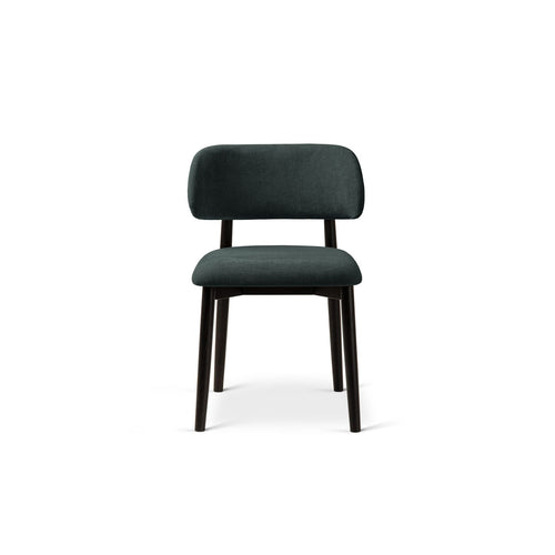 Set van 2 stoelen Evan chenille olie - 51x49.5x77cm