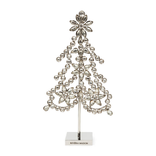 Rivièra Maison Festive Crystal Christmas Tree - IJzer, Glas - Zilver - vtwonen shop