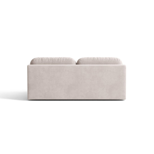 Cosmopolitan Design - Slaapbank met opbergdoos Sophia 3-zits, flueel lichtgrijs - 110x202x89cm