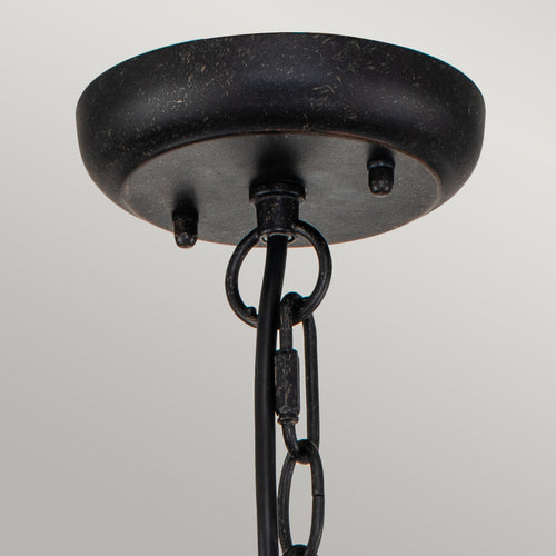 Elstead Cleveland Hanglamp voor buiten Verweerd brons, IP44