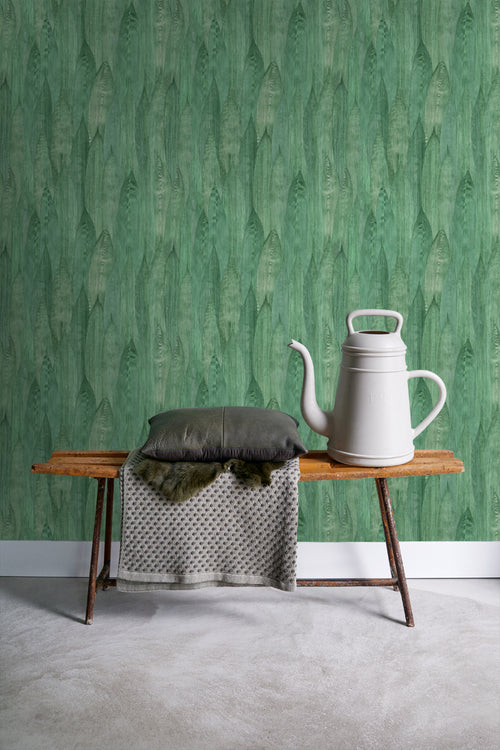 ESTAhome behang bladeren jade groen - 53 cm x 10.05 m - 138987