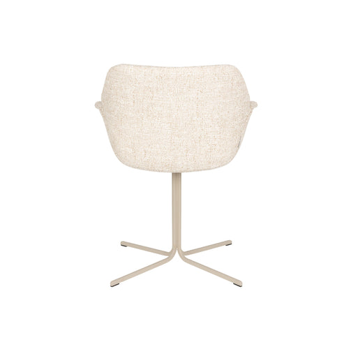 Zuiver Nikki Eetkamerstoelen Met Armleuningen Beige - Set van 2