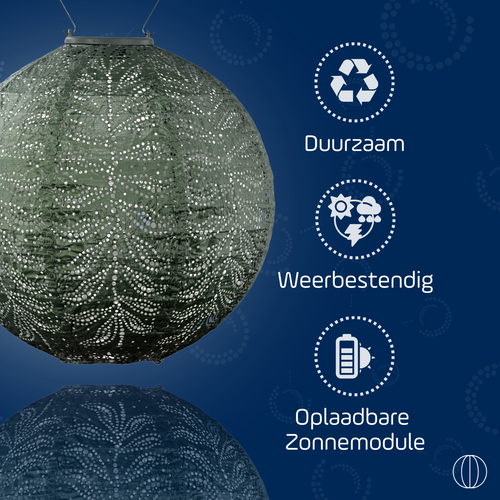 Lumiz solar lampion - groene set - 3 stuks - vtwonen shop